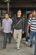 Hrithik Roshan snapped at international airport on his arrival from London on 21st June 2014